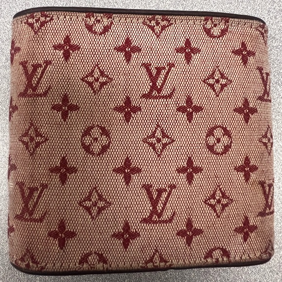 ❤️Pre Loved Louis Vuitton Cherry Mini Lin Porte Billets Credit Card Wallet - Picture 3 of 10
